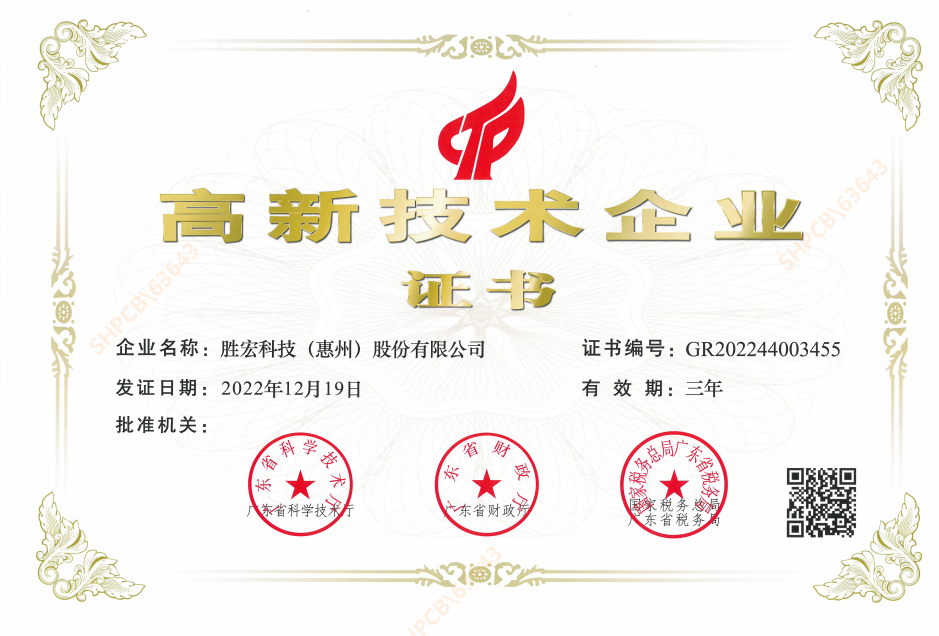 喜报！我司顺利通过“高新技术企业”认定